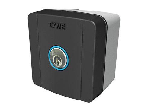 Купить ключ-выключатель накладной CAME SELC1FDG с синей подсветкой с доставкой и установкой в Красноперекопске