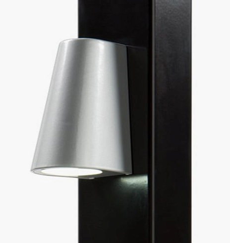 Заказать Элегантное LED-освещение Locinox (Бельгия) TRICONE для ворот, цвета zilver и 9005 (черный) в Красноперекопске